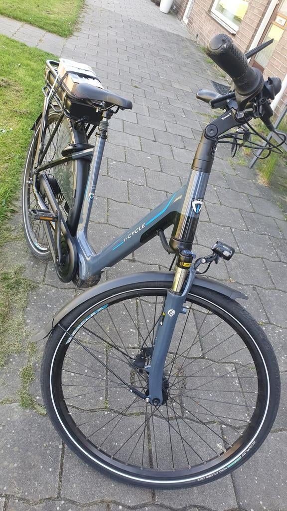 DAMESFIETS ELEKTRISCHE I-CYCLE FRAME MAAT 52:/53, Fietsen en Brommers, Elektrische fietsen, Zo goed als nieuw, Overige merken