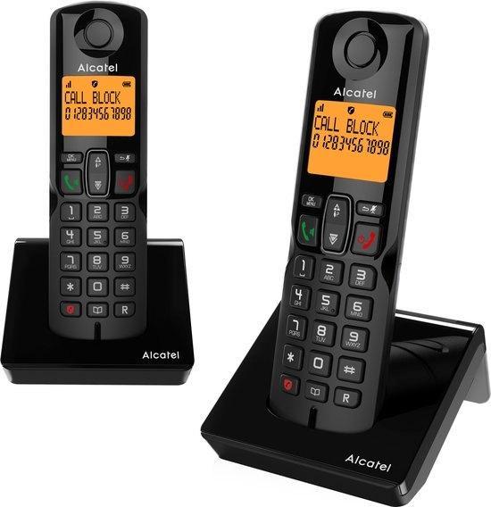 Alcatel S280 Duo zwart (Telefoon) *Nieuw*, Telecommunicatie, Vaste telefoons | Handsets en Draadloos, Nieuw, 2 handsets, Ophalen of Verzenden