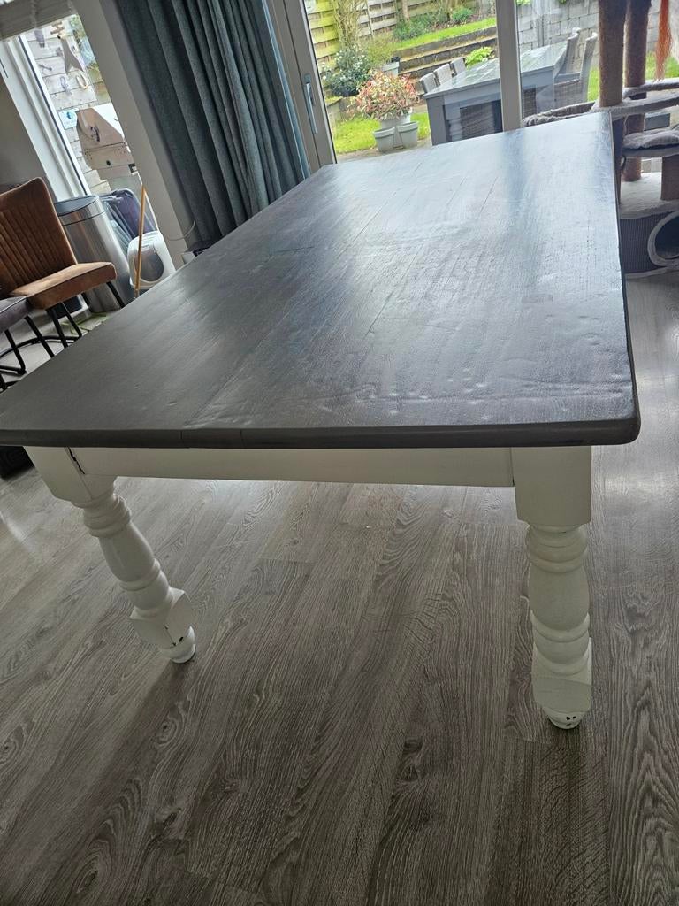 Brocante Eetkamertafel, Huis en Inrichting, Tafels | Eettafels, Ophalen, Gebruikt, 100 tot 150 cm, Vijf personen of meer