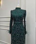 Avondjurk met etiket, maat 38-42, Kleding | Dames, Jurken, Maat 38/40 (M), Nieuw, Ophalen of Verzenden, Onder de knie