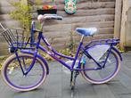 Meisjesfiets Spirit 22 inch - Paars met mandje, 22 inch, Gebruikt, Ophalen of Verzenden, Handrem