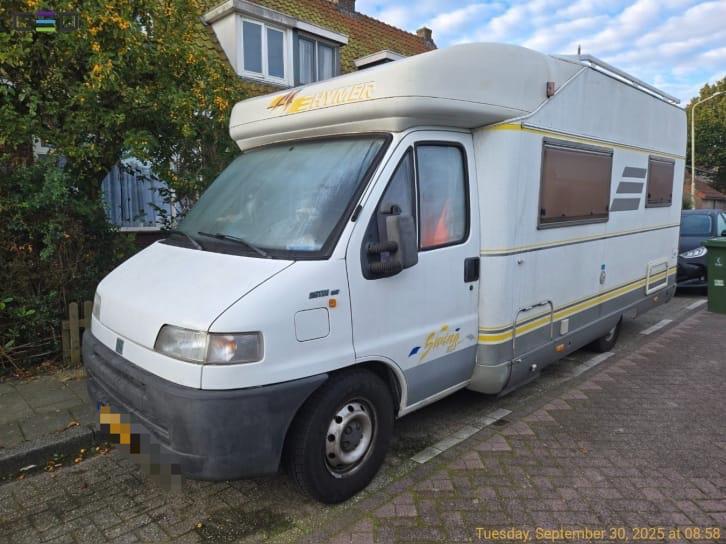 Fiat 500 hymer swing, Caravans en Kamperen, Campers, Particulier, Half-integraal, Hymer, Ophalen
