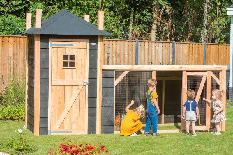 Konijnenhok Hooiberg Gijs, Dieren en Toebehoren, Knaagdieren en Konijnen | Hokken en Kooien, 110 cm of meer, Nieuw, Ophalen of Verzenden