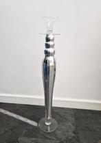 Zeer Mooie Kandelaar Glas met Zilver Nieuw, Ophalen of Verzenden, Zo goed als nieuw, Metaal, Minder dan 25 cm