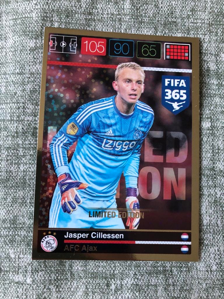 Panini FIFA 365 2016 Limited Edition Jasper Cillessen, Ophalen of Verzenden, Zo goed als nieuw, Ajax, Spelerskaart