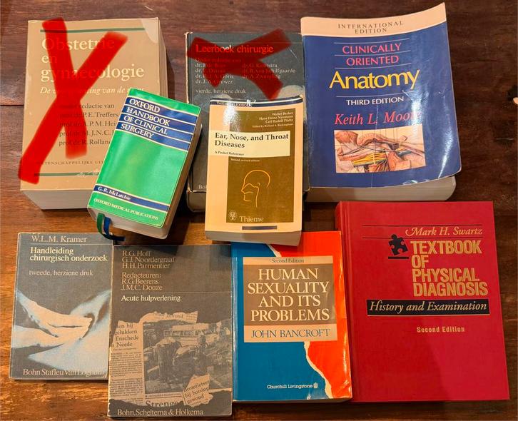 Oude geneeskunde studieboeken - Diverse titels, Boeken, Studieboeken en Cursussen, Gelezen, WO, Beta, Ophalen of Verzenden