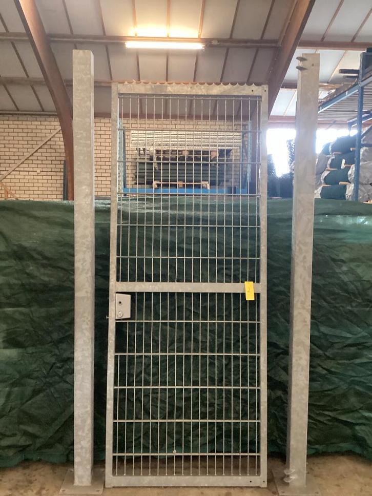 Enkele Staafmatpoort, Tuin en Terras, Tuinhekken en Hekwerk, Zo goed als nieuw, Overige typen, IJzer, Met poort, Ophalen