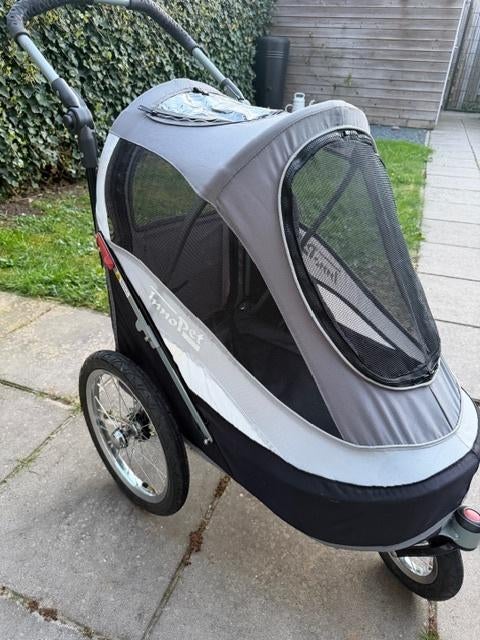 Innopet hondenbuggy en fietskar, Ophalen, Gebruikt