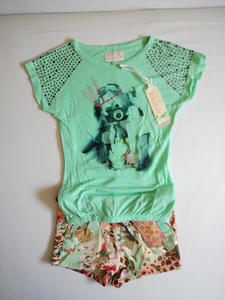 korte broek kortebroek scotch r'belle shirt retour 116, Kinderen en Baby's, Kinderkleding | Maat 116, Ophalen of Verzenden, Nieuw