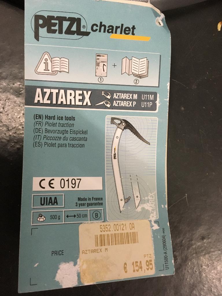 PETZL ICE-AXE  voor  berg-beklimmers, Ophalen of Verzenden, Nieuw, Overige typen, Overige merken