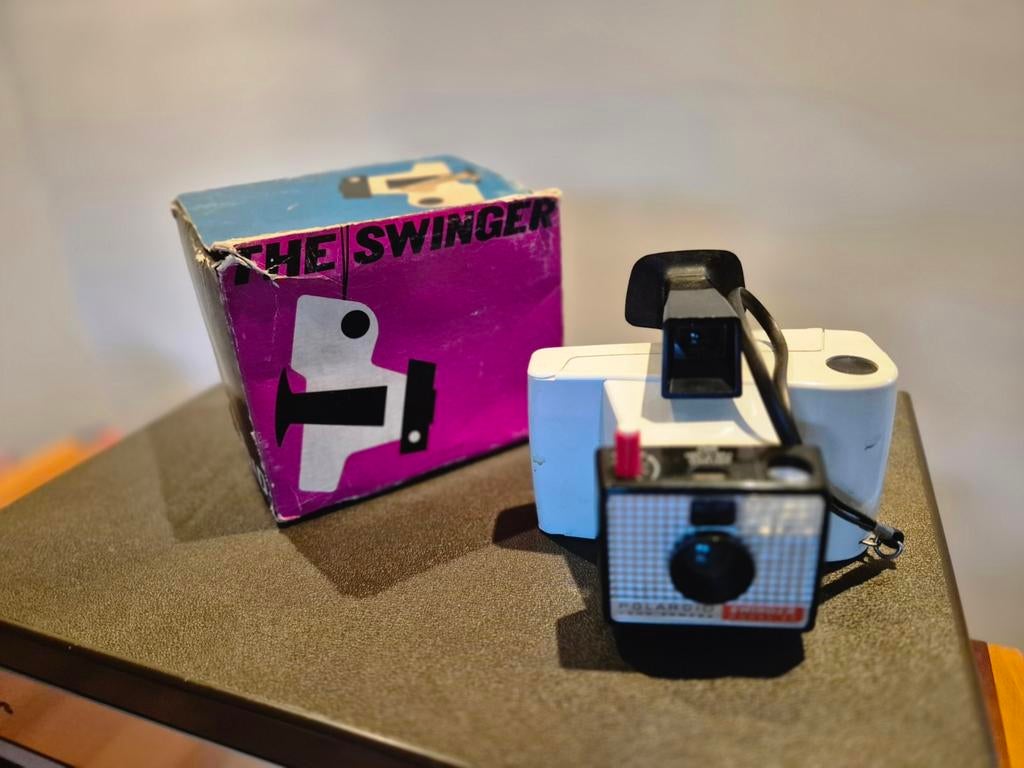 Polaroid Swinger Model 20 camera met doos, Ophalen of Verzenden