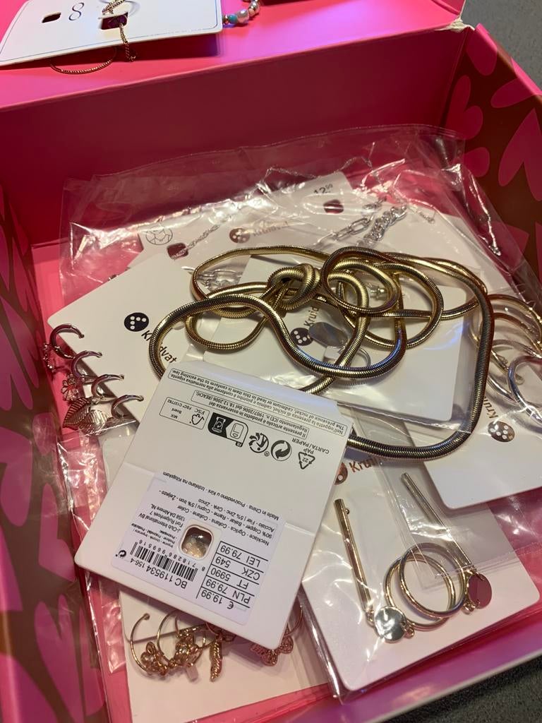 Kruidvat sieraden pakket, Ophalen of Verzenden, Nieuw, Zilver, Overige materialen