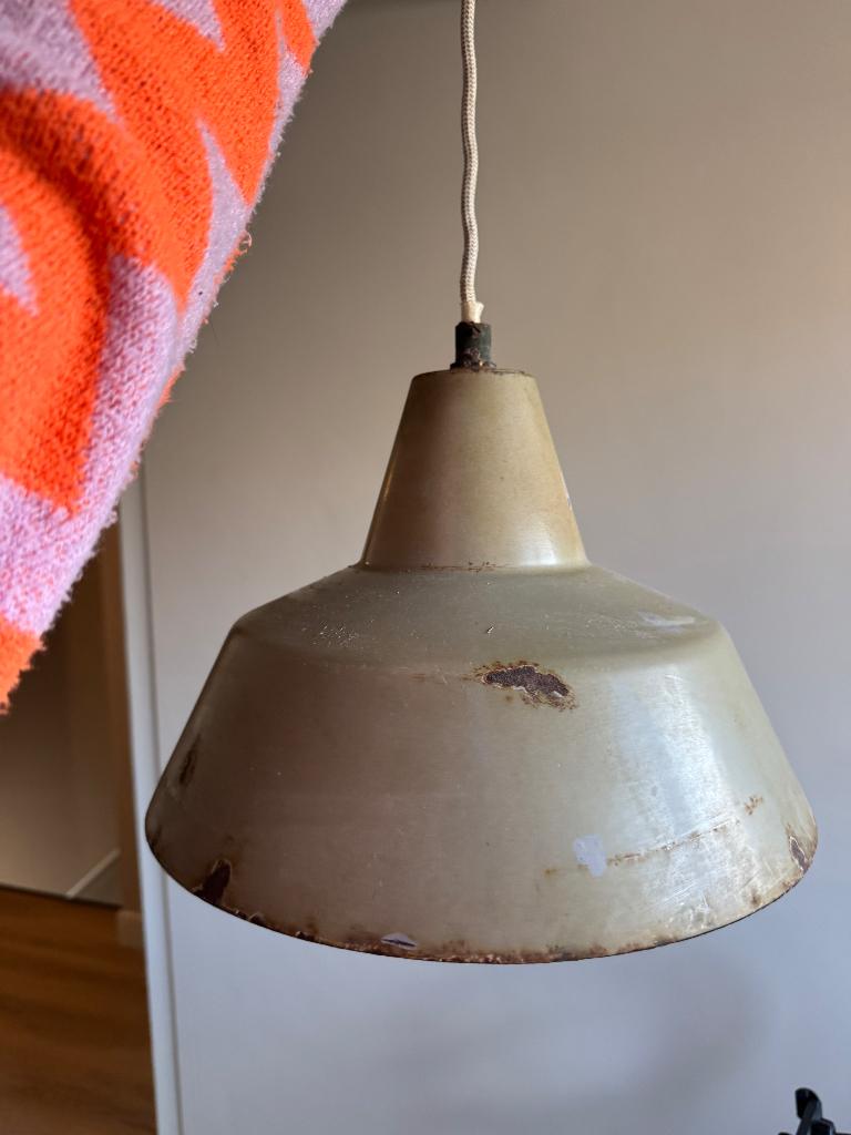 Lamp industrieel, Ophalen, Zo goed als nieuw, Metaal, Minder dan 50 cm