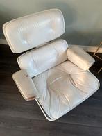 Eames Lounge Chair licentie Herman Miller, ICF Italy ‘70/‘80, Ophalen, Gebruikt, Eames Lounge Chair iconisch design, Wit