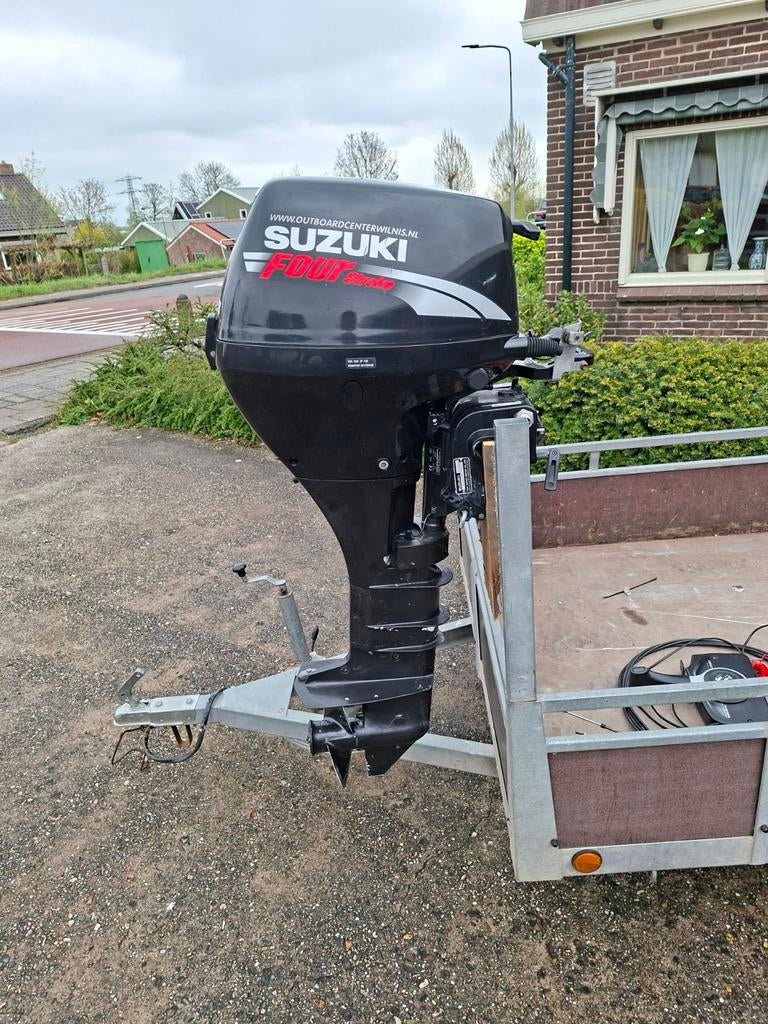 Suzuki 9.9 pk langstaart., Watersport en Boten, Buiten- en Binnenboordmotoren, Ophalen, Gebruikt, 5 tot 10 pk, Viertaktmotor