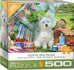 Eurographics - Scottie Dog Picnic - 500XL stukjes, Hobby en Vrije tijd, Denksport en Puzzels, Ophalen of Verzenden, 500 t/m 1500 stukjes