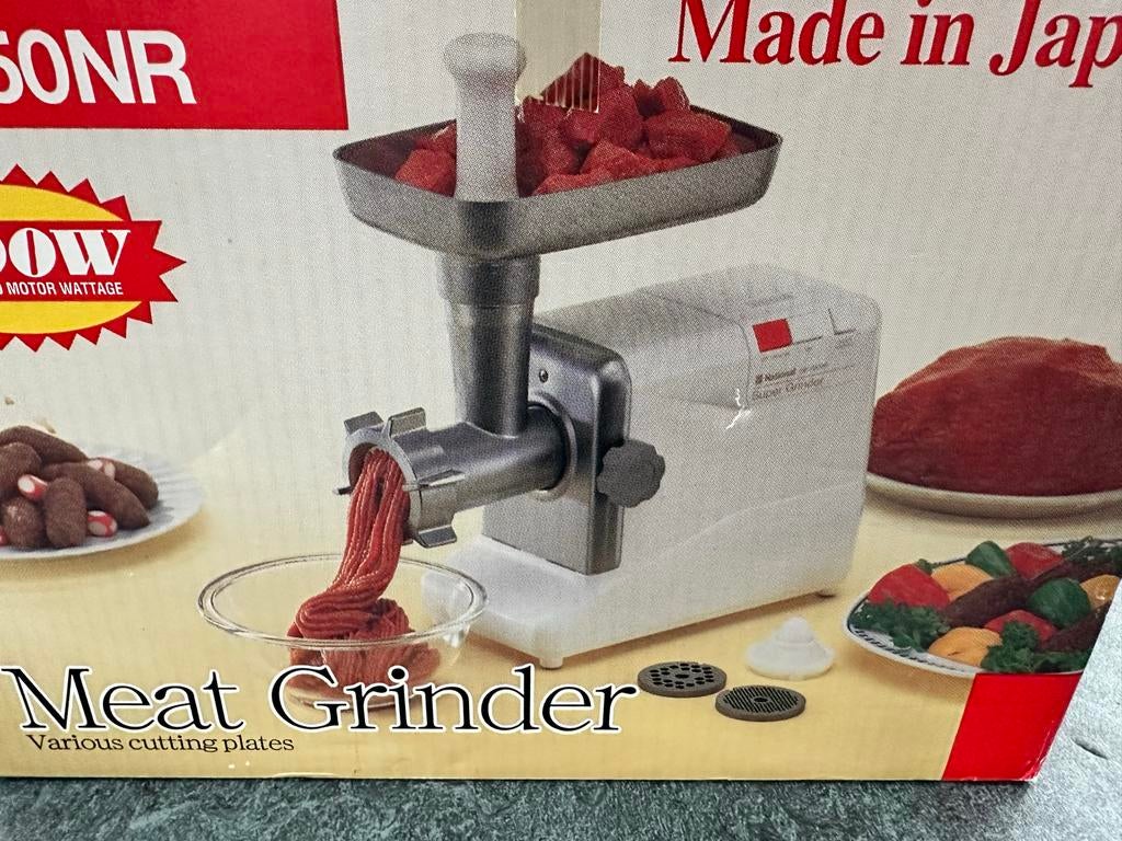 National MK-G50NR Semi-Professionele Gehaktmolen, 4 liter of meer, Ophalen of Verzenden, Zo goed als nieuw, 3 snelheden of meer