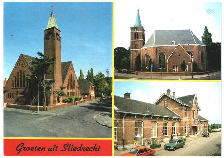 991489 Sliedrecht 784 ZH _Gelopen met mooie zegel, Verzamelen, Ansichtkaarten | Nederland, Gelopen, Zuid-Holland, 1980 tot heden
