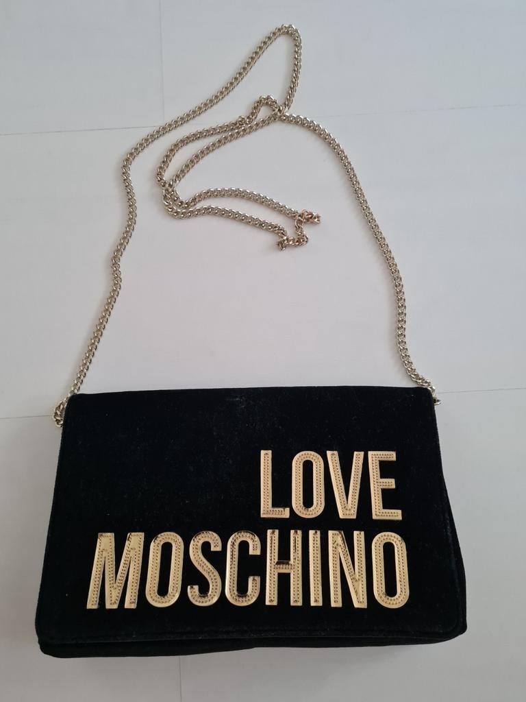 Love Moschino tas, Ophalen of Verzenden, Zo goed als nieuw, Zwart