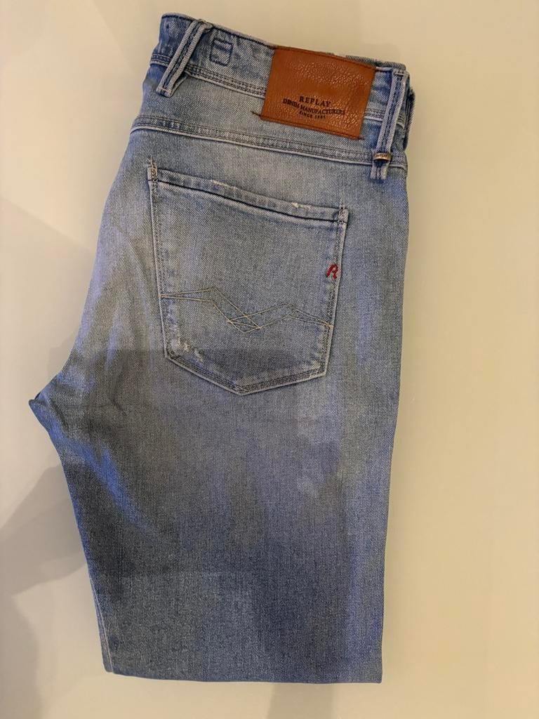 Replay Blue Jeans ANBASS  W33 L32, Ophalen, Zo goed als nieuw, Blauw, W27 (confectie 34) of kleiner