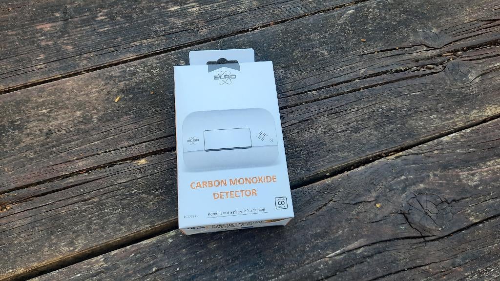 CO2 Koolmonoxide melder Elro (nieuw in doos/ongeopend), Doe-het-zelf en Verbouw, Alarmsystemen, Ophalen of Verzenden, Nieuw, Detector, Sensor of Melder