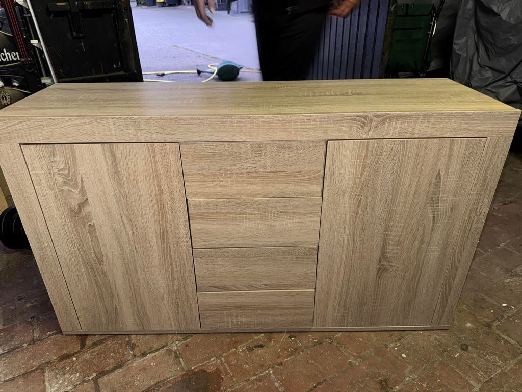 Zo goed als nieuw kastje met lades en deuren, Huis en Inrichting, Kasten | Dressoirs, Ophalen, 100 tot 150 cm, Zo goed als nieuw