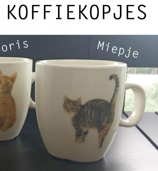 Gezocht koffiekopje Miepje, Ophalen, Steen/keramiek, Wit, Overige typen
