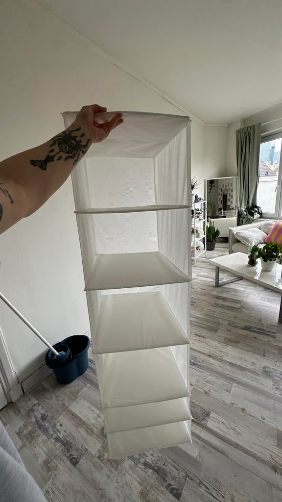 IKEA SKUBB Opberger met 6 vakken, wit, Met plank(en), 100 tot 150 cm, Ophalen of Verzenden, Zo goed als nieuw