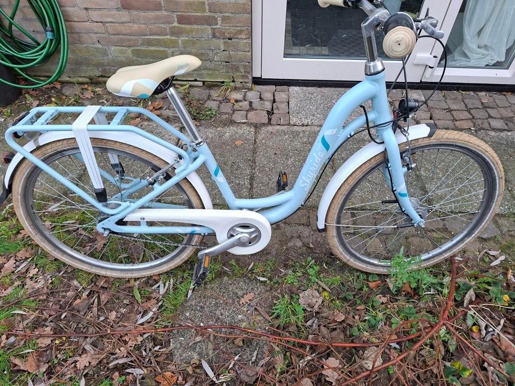 Skyride kinderfiets blauw - 24 inch - 7 versnellingen, Ophalen, 24 inch, Versnellingen, Puky