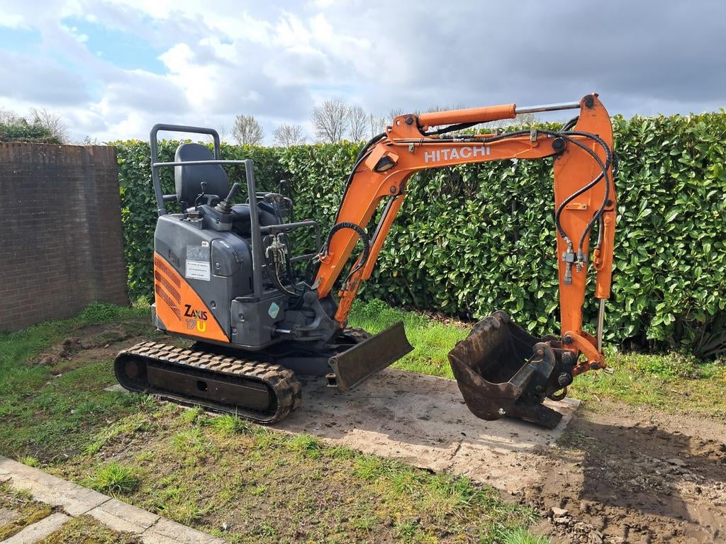 Minigraver Hitachi ZX17-U / Sloop-sorteer / Minikraan, Ophalen of Verzenden