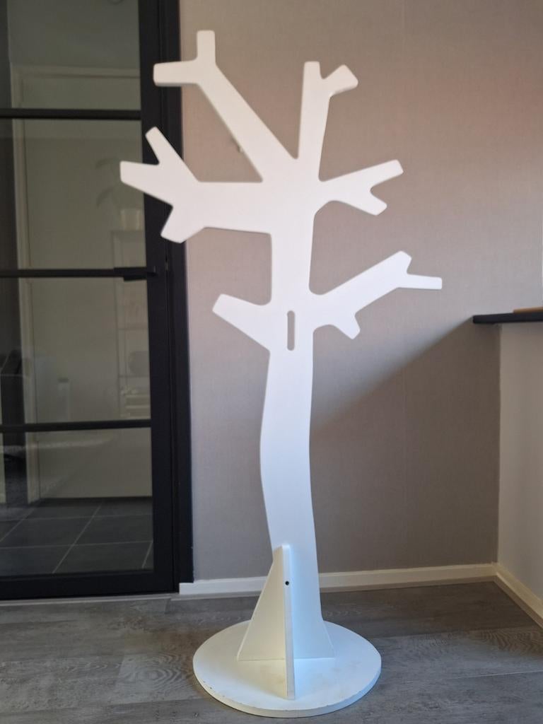 Witte boom kapstok van Woood Furniture, Ophalen, Gebruikt, Hout, Staande kapstok