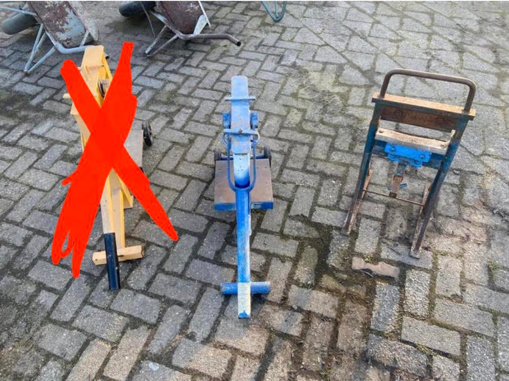 Steenknipper, watermeterput, kruiwagens, Tuin en Terras, Ophalen, Gebruikt