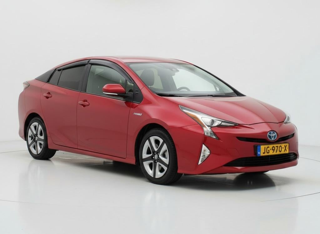 Toyota Prius 1.8 Business Plus|Navi|Cruise|Cam|HUD|Trekhaak, Auto's, Toyota, Stof, Euro 6, Bedrijf, Grijs
