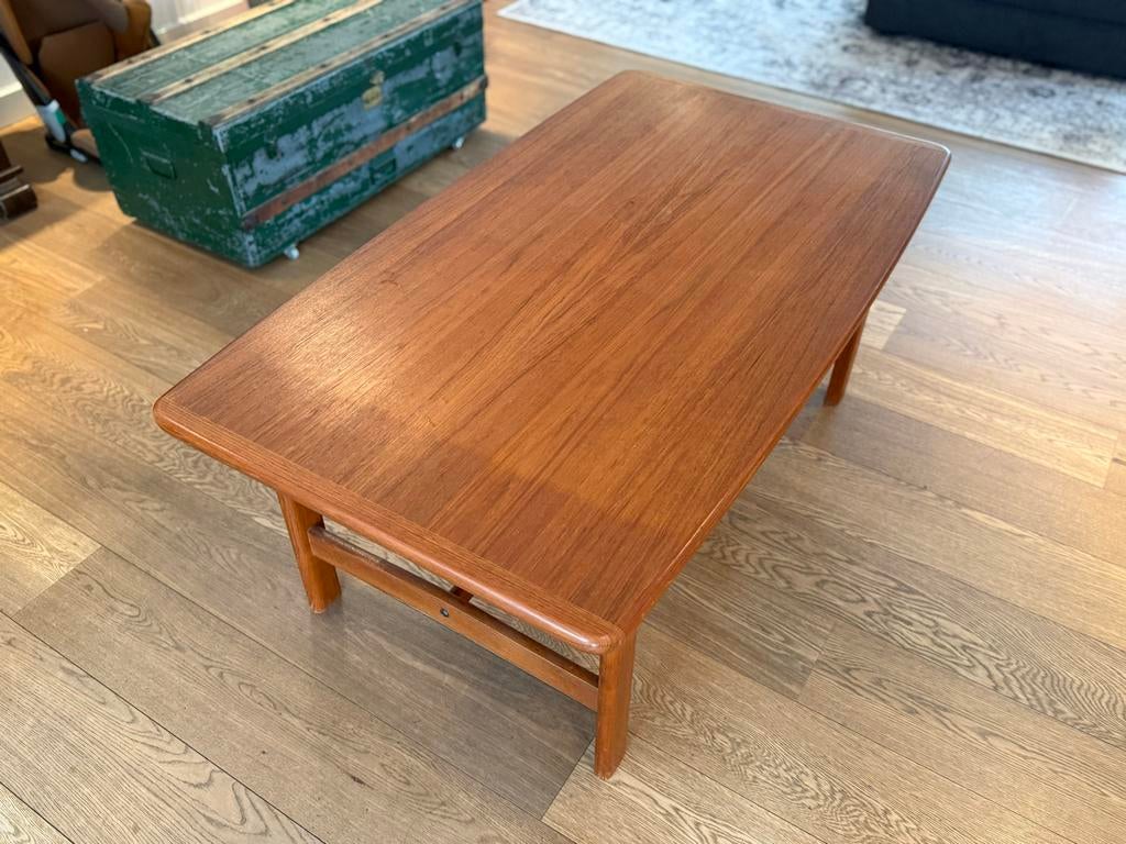 Vintage retro Zweedse salontafel - 130x74x54 cm, Ophalen, 100 tot 150 cm, 50 tot 75 cm, Teakhout