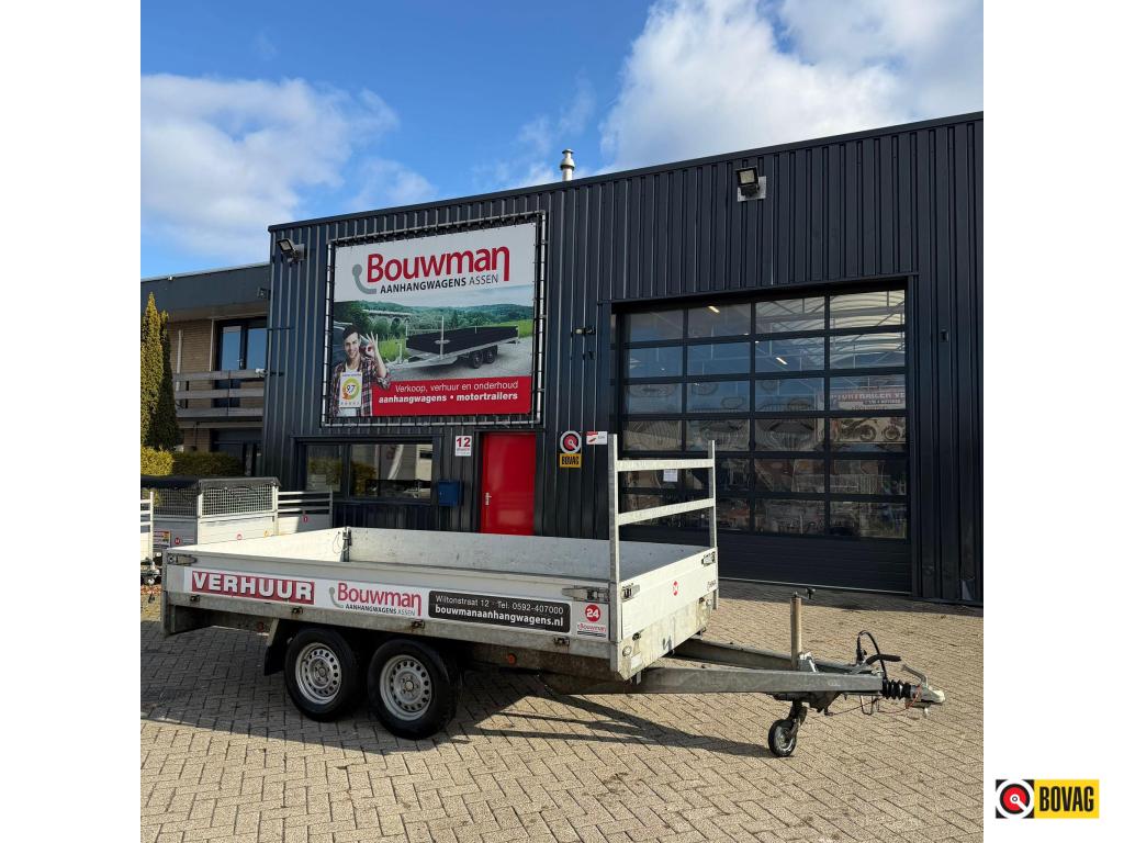 Henra Plateauwagen 350x180cm 2700kg ex huur, Auto diversen, Aanhangers en Bagagewagens, Gebruikt