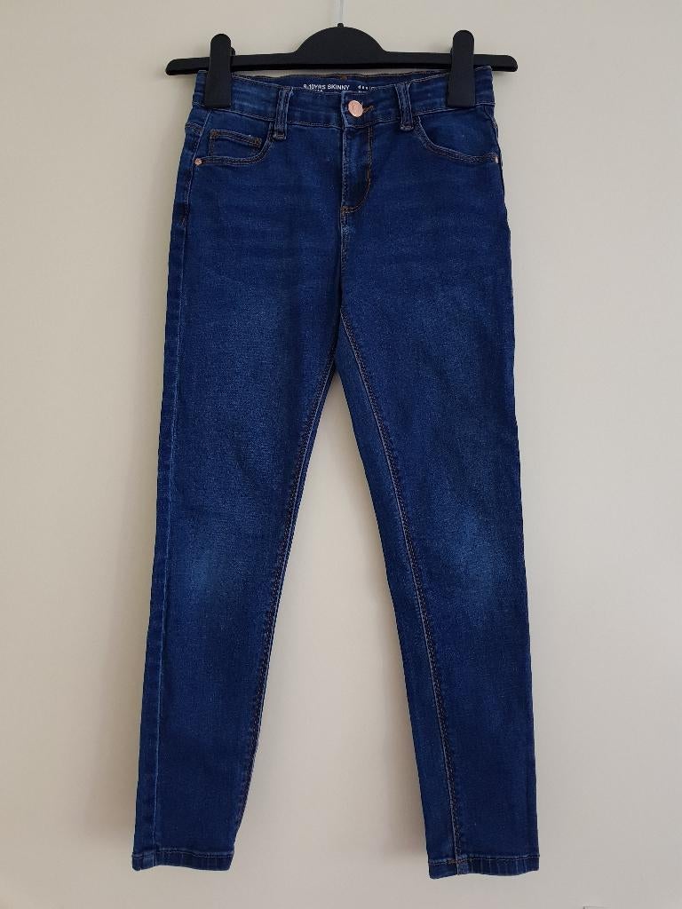 Spijkerbroek meisjes -- maat 140 / 9-10 jaar -- Denim Co, Kinderen en Baby's, Kinderkleding | Maat 140, Broek, Gebruikt, Ophalen of Verzenden