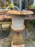 gietijzeren tuinvaas bloempot oude kleur, Tuin en Terras, Ophalen, Gebruikt
