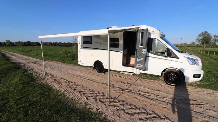 Dethleffs Globebus Go T45 Verhuur Airco | Luifel | 130 PK, Caravans en Kamperen, Verhuur