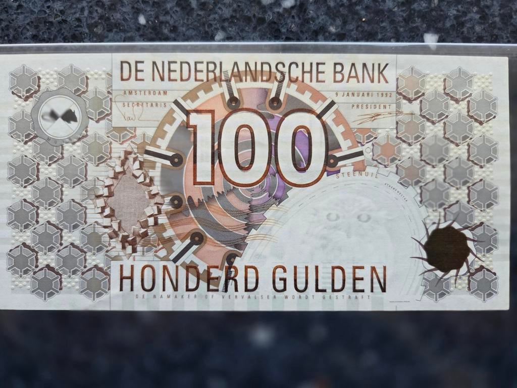 100 gulden steenuil 1997, Ophalen of Verzenden, 100 gulden