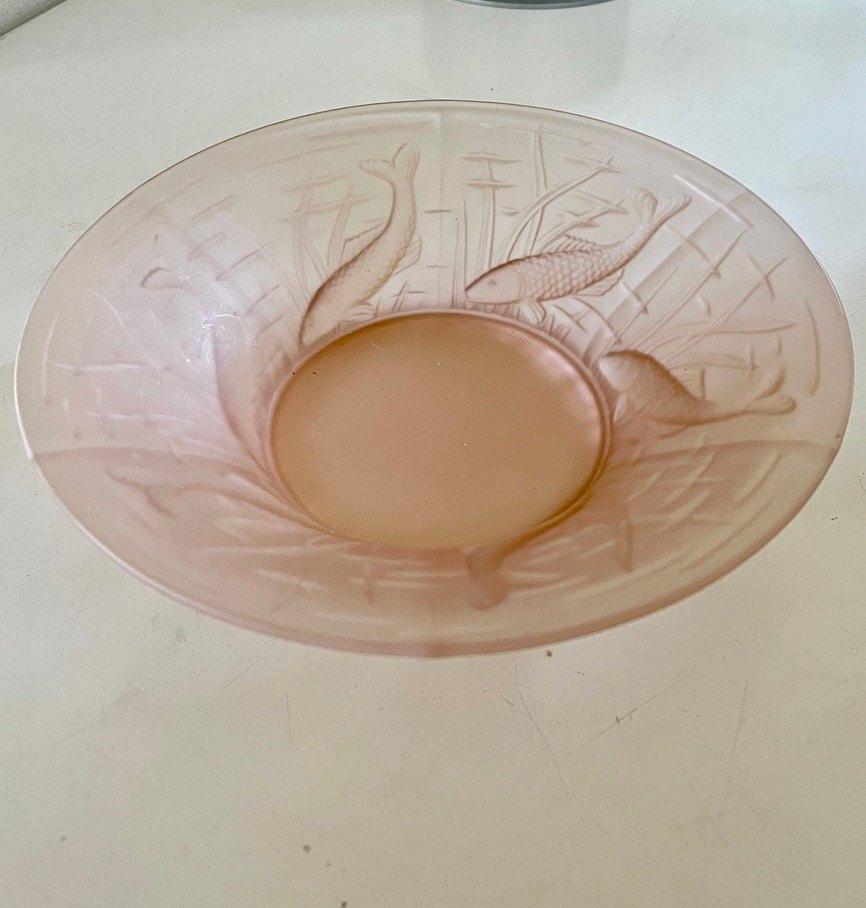 Art Deco glazen schaal, Ophalen of Verzenden