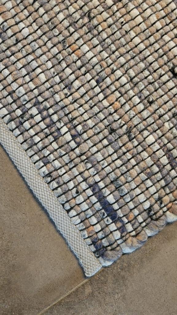 Prachtig wollen kleed in aardetinten, Ophalen, 200 cm of meer, Zo goed als nieuw, 200 cm of meer