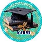 L1638 icing frosting geslaagd 16cm eetbare taart plaat print, Ophalen of Verzenden, Nieuw, Taarten, Versiering