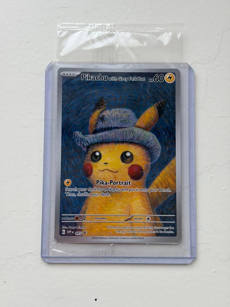 Pikachu van gogh seald, Ophalen of Verzenden, Nieuw, Losse kaart, Foil