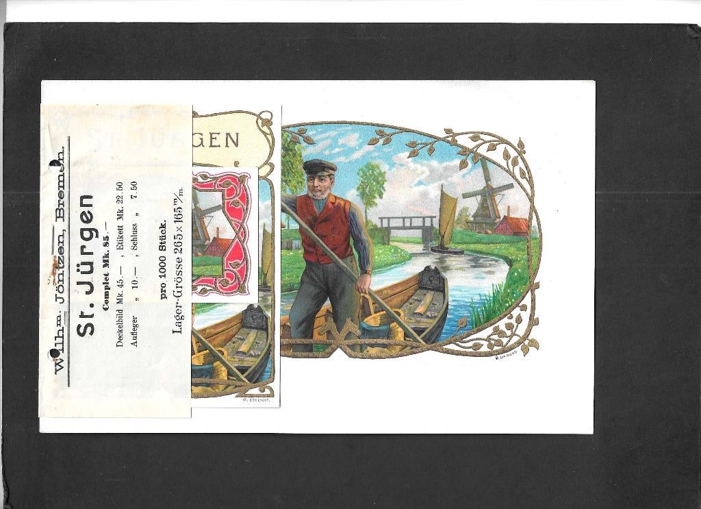 Etiket scan V4564, Verzamelen, Ophalen of Verzenden, Gebruikt, Sigarenbandjes