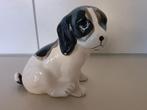 retro / vintage honden beeldje wit zwart goud, Ophalen of Verzenden, Zo goed als nieuw, Dier
