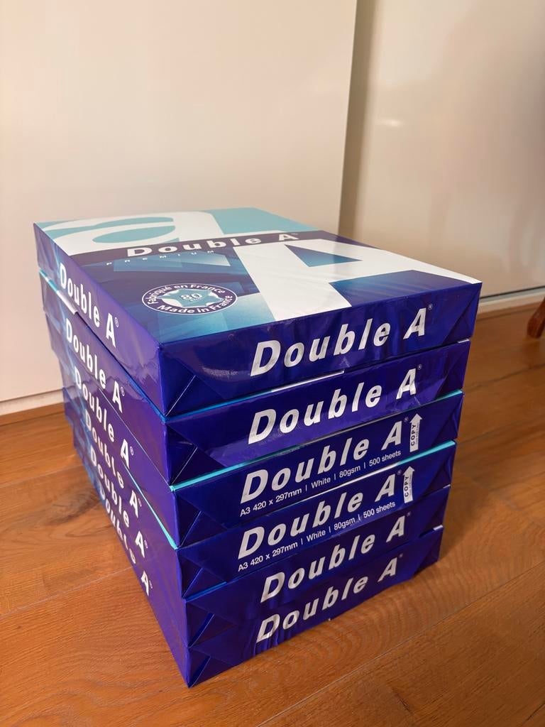 Zes pakken premium quality A3 papier. 500 vel per pak, Ophalen