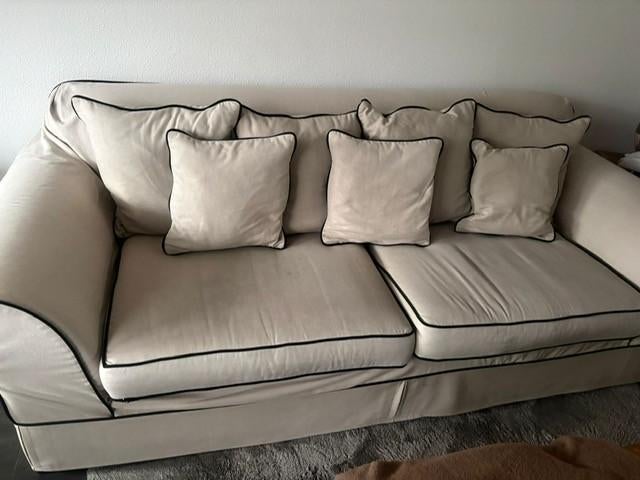 bankstel, Huis en Inrichting, Ophalen, Gebruikt, 100 tot 125 cm, Driepersoons