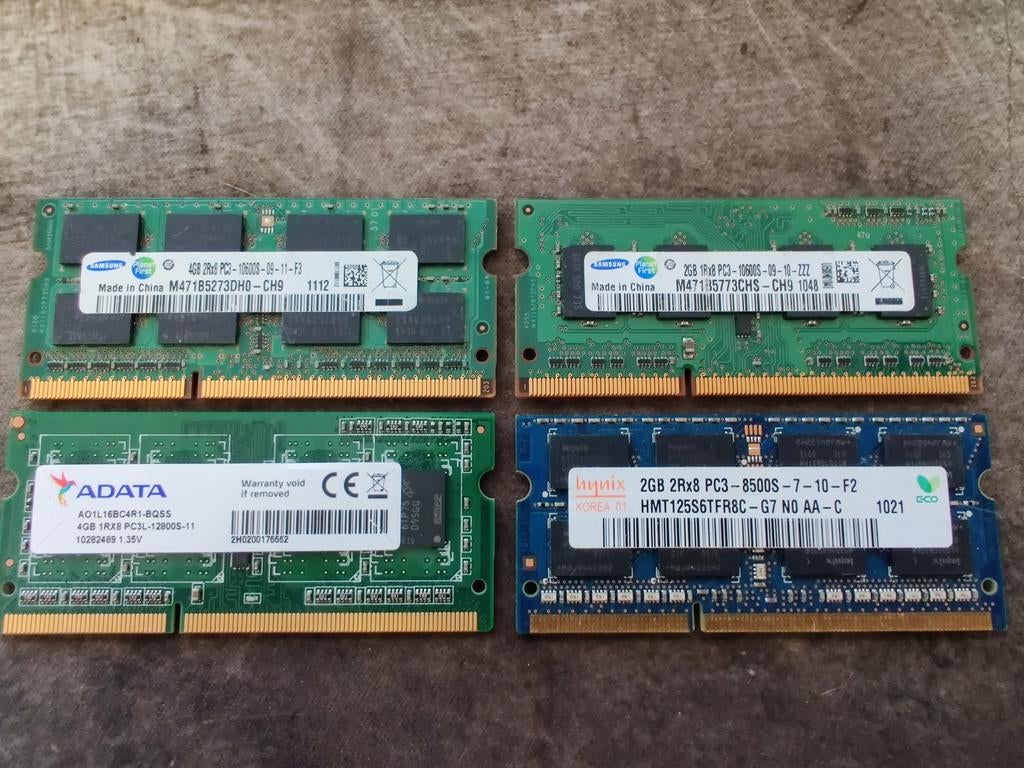 Diversen DDR3 Geheugenmodules voor Laptop/Desktop, Computers en Software, RAM geheugen, Server, DDR3, Ophalen of Verzenden, 4 GB