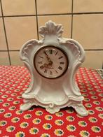 Miniatuur porseleinen klok, Ophalen of Verzenden, Gebruikt, Analoog, Wekker of Tafelklok