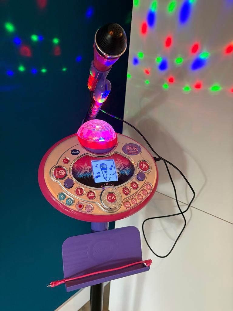 VTech Kidi Super Star Karaoke Microfoon met Lichteffecten, Kinderen en Baby's, Speelgoed | Vtech, Gebruikt, Ophalen